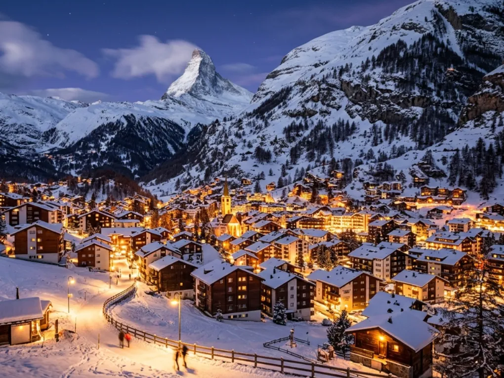 Winter honeymoon Zermatt, Switzerland